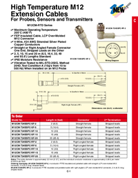 Thumbnail of document Data Sheet - M12CM-T24SSPC-RF-20 M12 Cable, 4 pin, High Temp